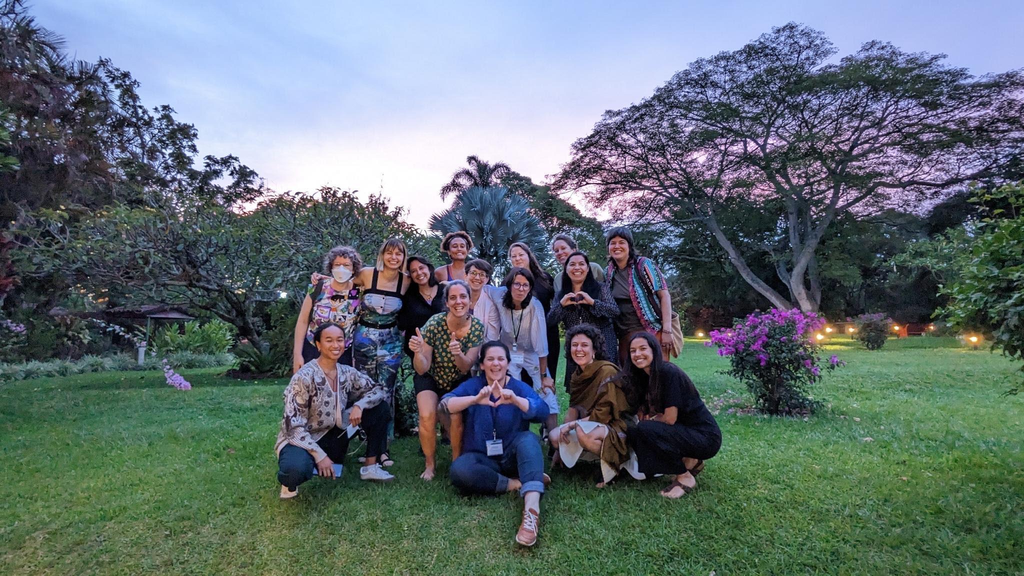Co-facilitators from the event in Costa Rica with the sunset in the background