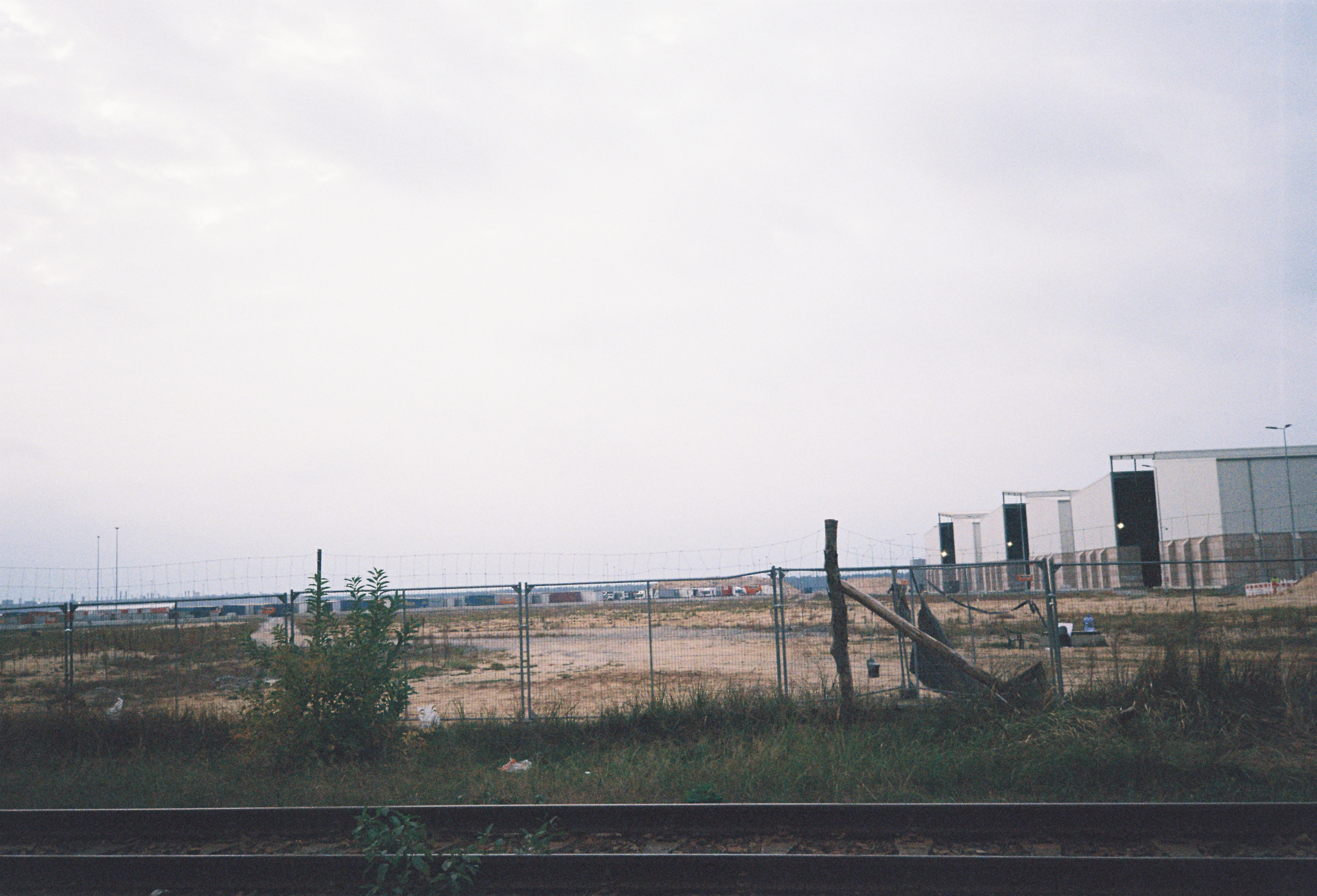 Tesla Gigafactory next to a Brandenburg forest in October 2024